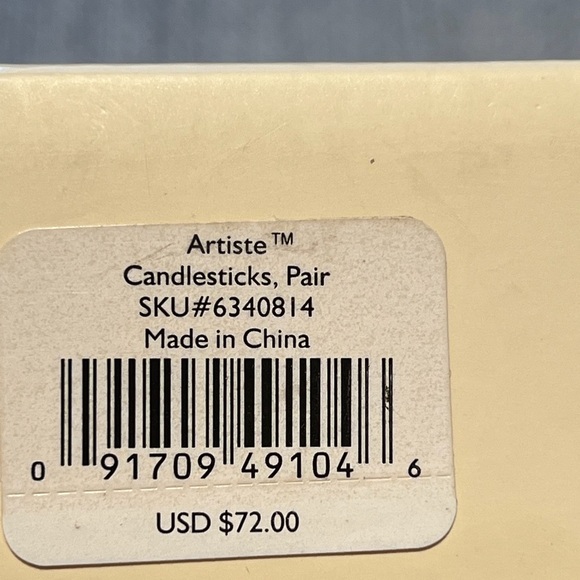 NWB Lenox Artiste candlestick holders - Picture 4 of 4